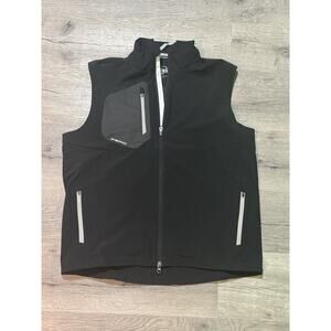 Zero Restriction Z700 Vest Men's Large Black Full Zip Lightweight Golf Windproof